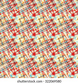 blue red yellow circles psychedelic abstract background
