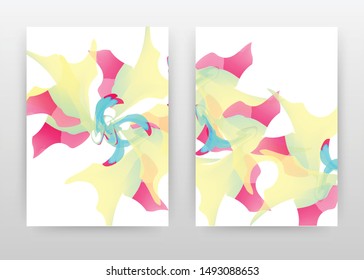 Blue red yellow concept. abstract design of annual report, brochure, flyer, poster. Colorful concept on white background vector illustration for flyer, leaflet, poster. Business A4 brochure template.