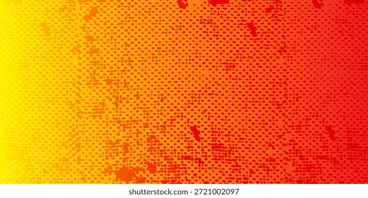 Fondo granulado amarillo rojo azul del gradiente, diseño de Anuncio texturizado del ruido de los colores borrosos,