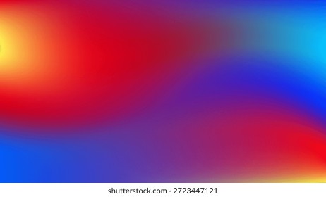 Fondo abstracto de malla de degradado rojo y amarillo azul agradable para el Fondo de pantalla o el Anuncio