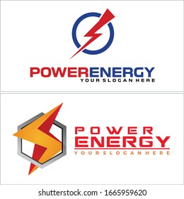 Círculo amarillo azul cielo hexagón forma icono logotipo de potencia diseño para consultoría de negocios empresa de energía proporcionar