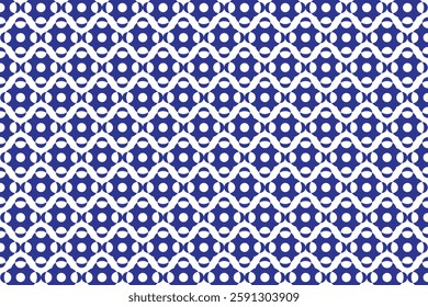 Blue repeated creative with circular effect shapes object pattern background banner design.