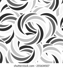 Blue repeating abstract seamless background with swirl rings
