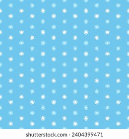 blauer, sich wiederholender Hintergrund mit Schneeflocken. Vektornahtloses Muster. Winterurlaub. Weihnachtsvorlage für Grußkarten. moderne Textur