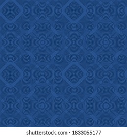 blue repetitive background. vector arcs. abstract seamless pattern. fabric swatch. wrapping paper. continuous print. geometric shapes. design element for textile, decor, apparel, phone case
