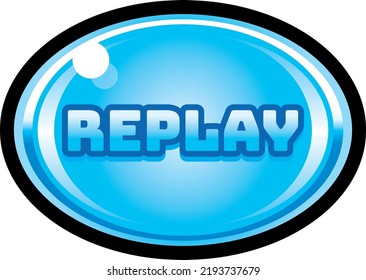 Blue Replay Pattern On Slot Machine