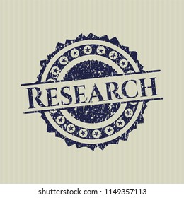 Blue Research distressed rubber seal