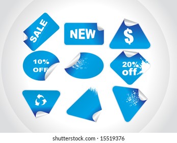 blue retail price stickers