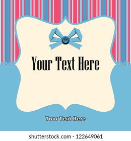 Blue Retro Card