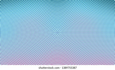 Blue retro comic pop art background with colorful dots, cartoon halftone background vector illustration eps10