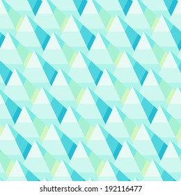 Blue retro pattern of geometric shapes.
