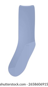 Ilustração de vetor de meia retro azul	
