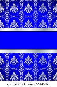 blue retro style vector