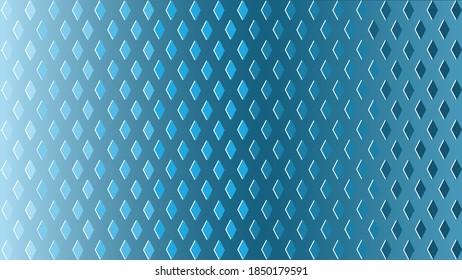 blue rhombuses on a blue background with a gradient