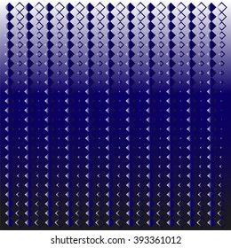 Blue rhombuses on the dark background