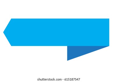 blue ribbon banner on white background. blue ribbon banner sign.