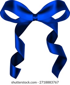 blaue Schleife ohne Hintergrund