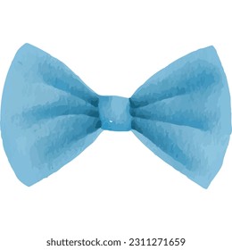 Blue Ribbon Color Bows Isolated