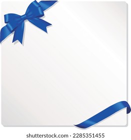 blue ribbon frame
ribbon message card