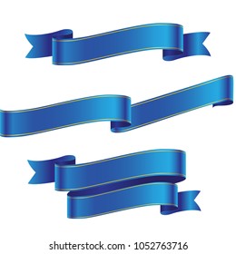 Blue Ribbon Banner PNG Transparent Images Free Download, Vector Files