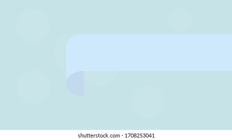 Blue ribbon on a soft background with circles