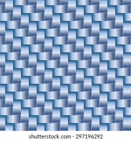Blue ribbon pattern metal style background wallpaper