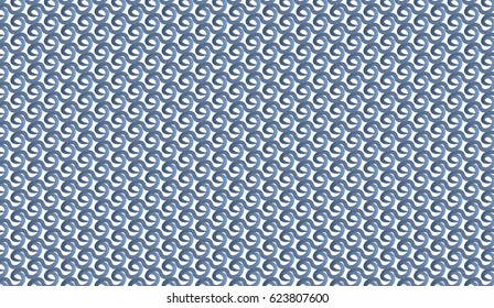 blue ribbon swirl and curl vector bright colorful pattern cartoon