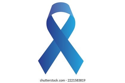 SÍMBOLO AZUL DE RIBBON DEL MES DE CONCIENCIA CON EL CÁNCER DE PROSTATE