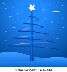 blue ribbon tree