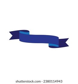 diseño del logotipo de la ilustración de la plantilla del vector de cinta azul