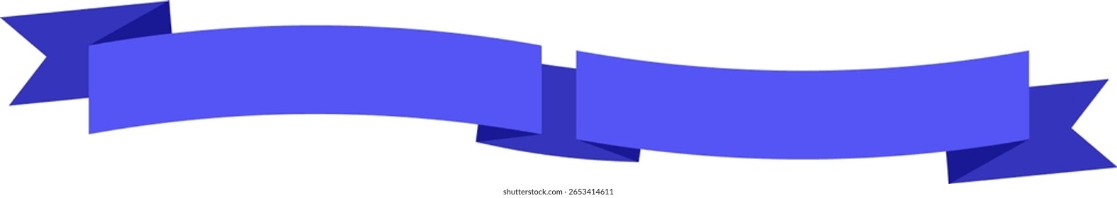 Blue ribbon waving elegantly, symbolizing excellence, achievement, and success, perfect for award ceremonies, celebrations, and design elements