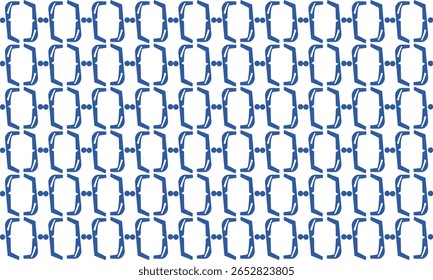 blue ring block on white background, design for fabric print or t-shirt paint screening, oval, round and circle, diamond
