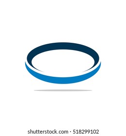 Blue Ring Orbit Logo Template Illustration Design. Vector EPS 10.