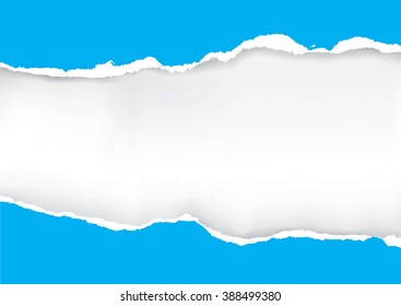 Blue ripped paper.
Illustration of orange ripped paper with place for your image or text. Vector available.
