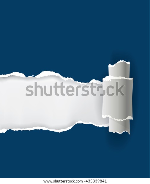 Blue ripped\
paper.\
Illustration of blue  ripped paper with place for your\
image or text . Vector\
available.\
