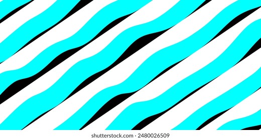 Blue river ocean wave layer vector background