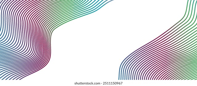 Blue river ocean wave layer vector background