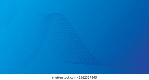 Blue river ocean wave layer vector background illustration. EPS 10