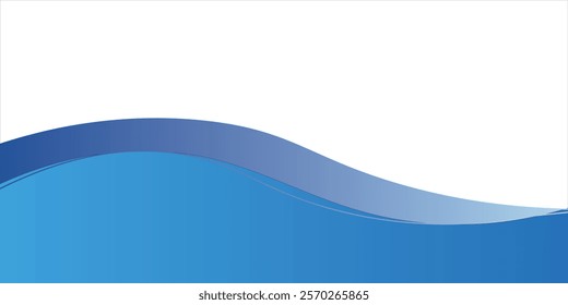 Blue river ocean wave layer vector background arts