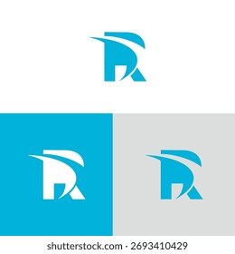 blue road initial R design