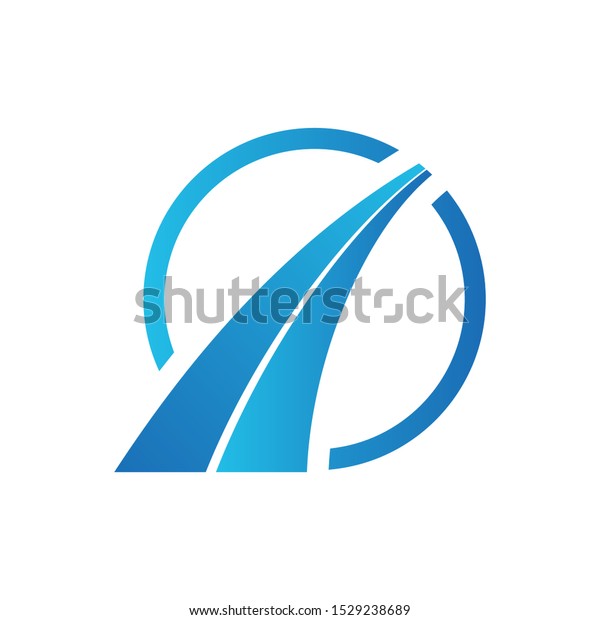 Blue Road Modern Logo\
Template