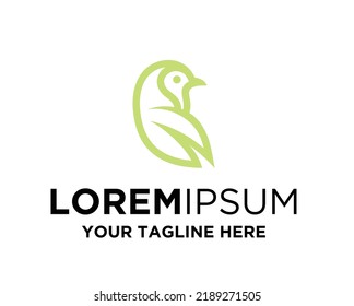 Blue robin logo template, bird logo design, robin logo vector art for business, robin line art