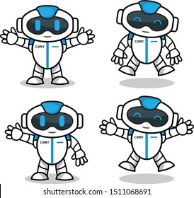 Blue Robo, Robotic Mascot, Happy Robot, Jumping Robot, Blue Robot Mascot, Happy Blue Robot Jumping High,