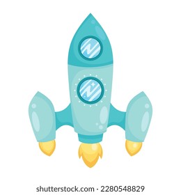 Startsymbol der blauen Rakete