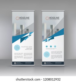 Vertical Banner Stand Template Design Can Stock Vector (Royalty Free ...