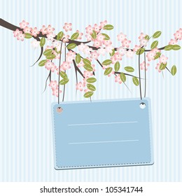 Blue romantic card