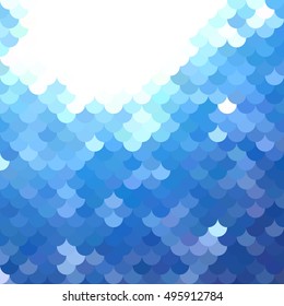Blue Roof tiles pattern, Creative Design Templates