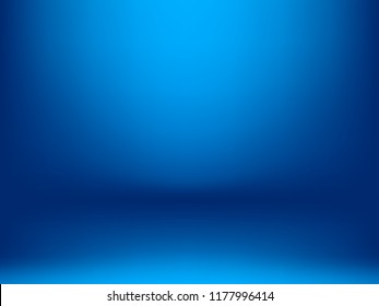 Blue Room In The 3d. Background