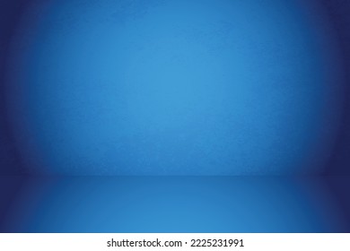 Blue room in the 3d. Background Vector