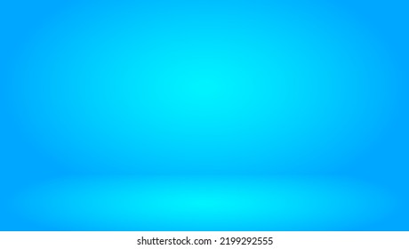 Blue room in the 3d studio background render